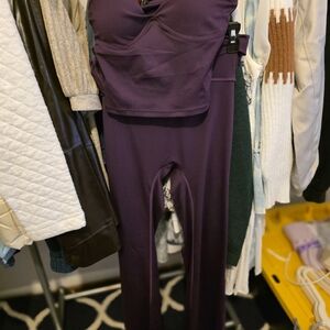 Purple Two-Piece Activewear Set